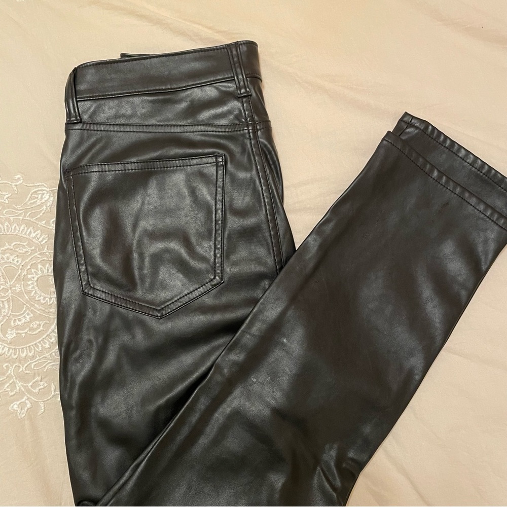 GAP LEATHER PANT VINTAGE SLIM HIGH RISE - Picture 3 of 3
